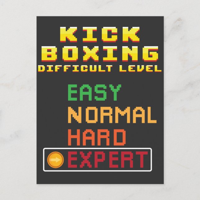 Kick Boxing Martial Arts Coach Console Experte Postkarte (Vorderseite)