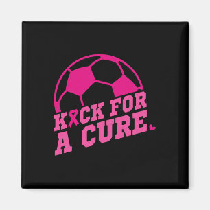 Kick For A Cure Fußball Brustkrebs-Bewusstseinsnad Magnet