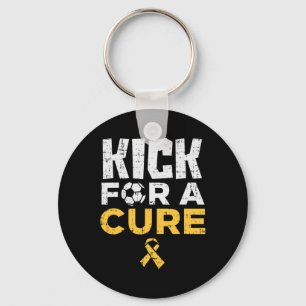 Kick for a cuure Soccer Childhood Cancer Awareness Schlüsselanhänger