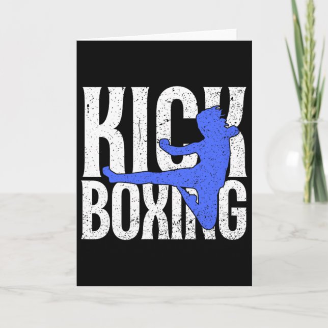 Kick In Kickboxen  Karte (Vorderseite)