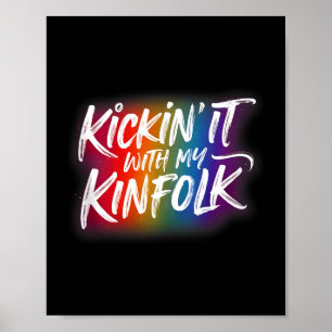 Kick it mit meiner Verwandtschaft Lustige Ereignis Poster