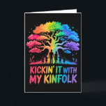 Kick it mit meiner Verwandtschaft Lustige Familien Karte<br><div class="desc">Kick it mit meiner Verwandtschaft Lustige Familientreffen</div>