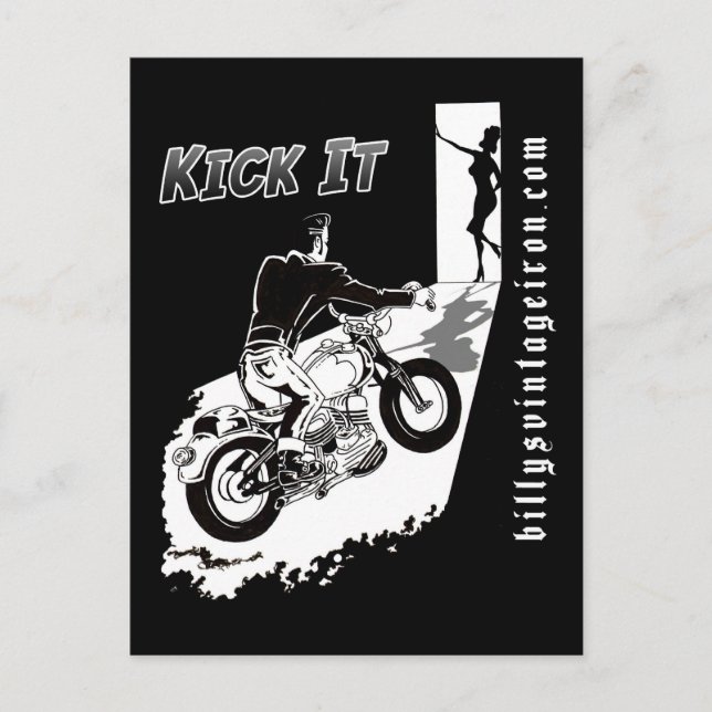 Kick it postkarte (Vorderseite)