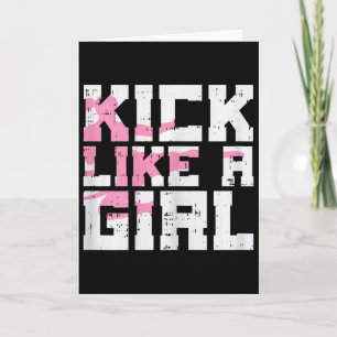 Kick Like Girl Karate Taekwondo Kung Fu Martial Ar Karte