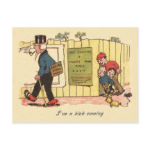 Kick Me Sign Prank Children Old Man