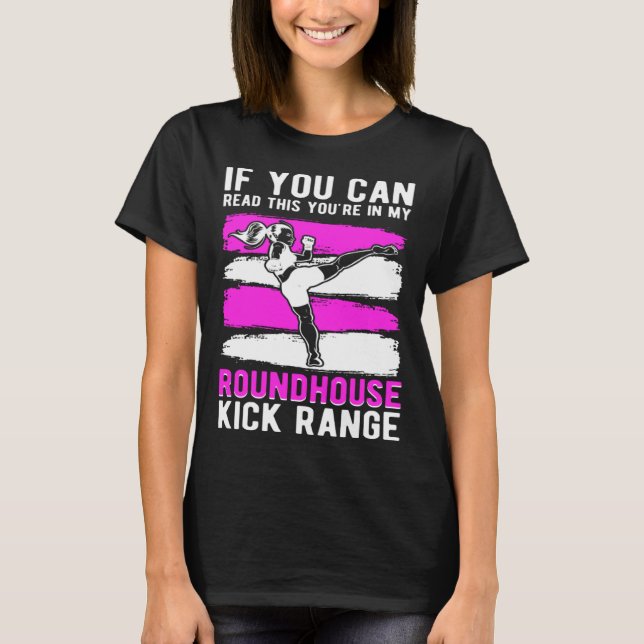Kick Range Kickboxing Kickboxer T-Shirt (Vorderseite)