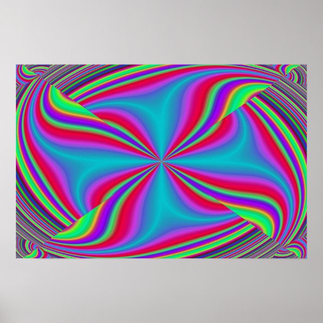 Kick-Start-Platz abstrakt Poster (Vorne)