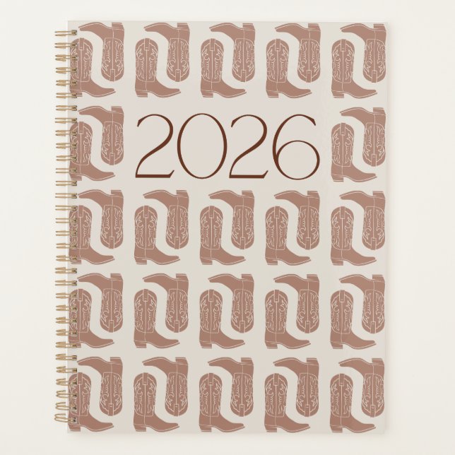 Kick Up Your Boots - 2026 Western Planner Planer (Vorderseite)