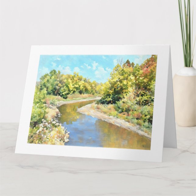 Kickapoo Creek nahe Pottstown Road  Karte (Vorderseite)