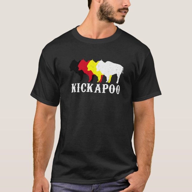 Kickapoo Tribe Nation Native Mexican Indian Medici T-Shirt (Vorderseite)