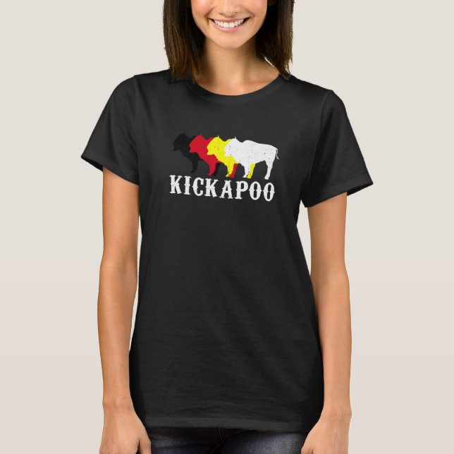 Kickapoo Tribe Nation Native Mexican Indian Medici T-Shirt (Vorderseite)