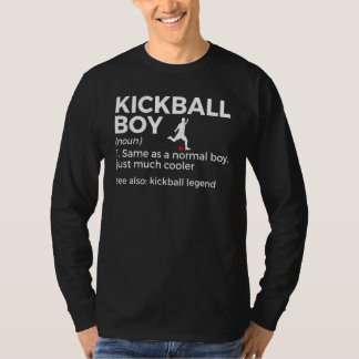 Kickball Boy Definition Kickball Player Kickball L T-Shirt