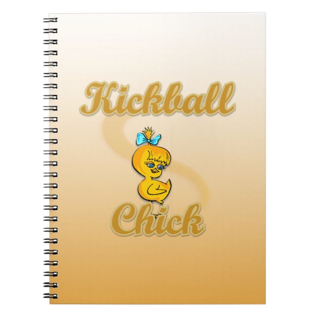 Kickball Chick Notizblock (Vorderseite)