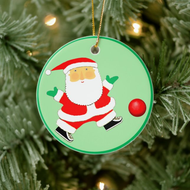 Kickball Christmas Collectible Keramik Ornament (Baum)
