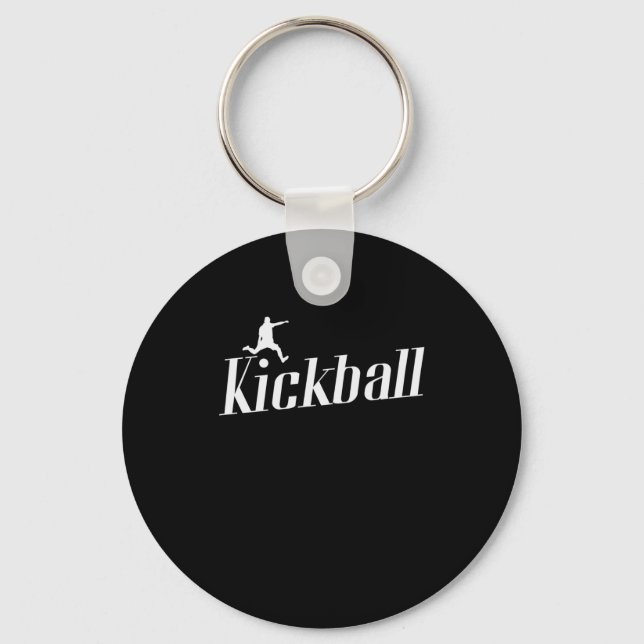 Kickball Gummiball Sport Kickball USA Schlüsselanhänger (Vorderseite)