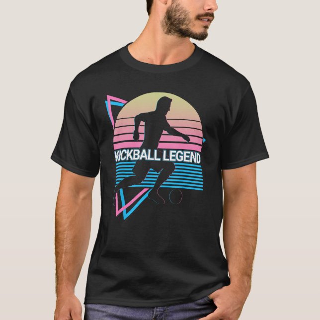Kickball Legend Kickball Legend Retro T-Shirt (Vorderseite)