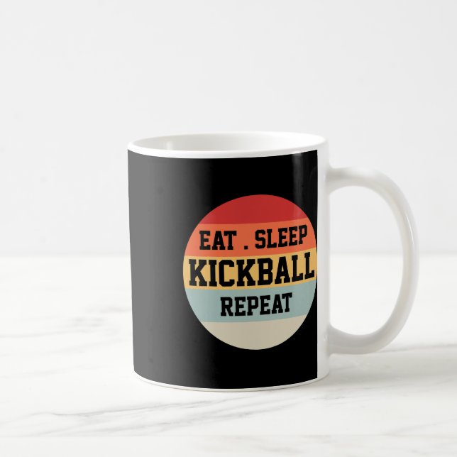 Kickball Player Retro Funny Gift Kaffeetasse (Rechts)