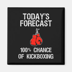 Kickbox-Geschenk - Lustiger Kickboxer heutige Vorh Magnet