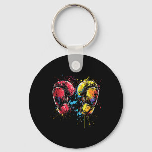 Kickbox-Handschuhe Splotch Kampfsportler Schlüsselanhänger