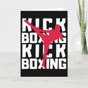 Kickbox-Kämpfer Karte
