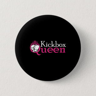 Kickbox-Königin ist Kickboxen Mädchen ist Frau Kic Button