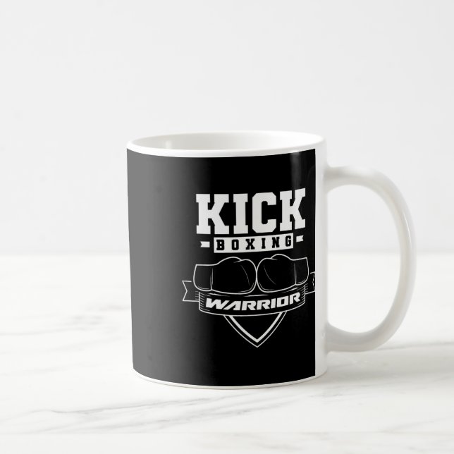 Kickbox-Krieger Kickbox Kickboxer Kick Boxing  Kaffeetasse (Rechts)