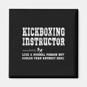 Kickbox-Lehrer-Definitionsgeschenk Magnet