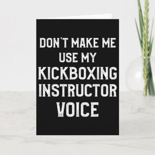 Kickbox-Lehrer Kick-Boxing-Training _3 Karte