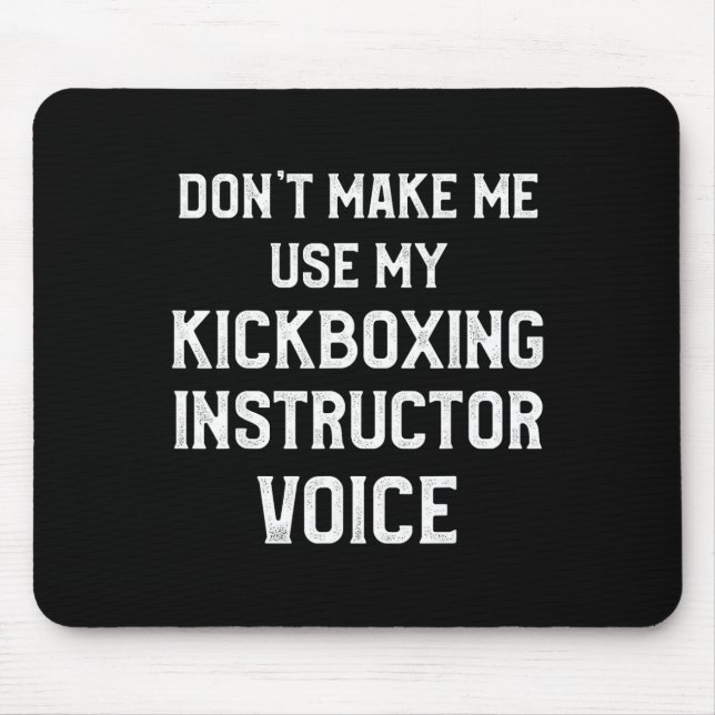 Kickbox-Lehrer Kick-Boxing-Training _3  Mousepad (Vorne)