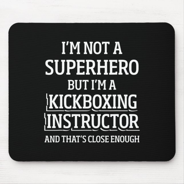 Kickbox-Lehrer Kick Boxing Workout _5  Mousepad (Vorne)