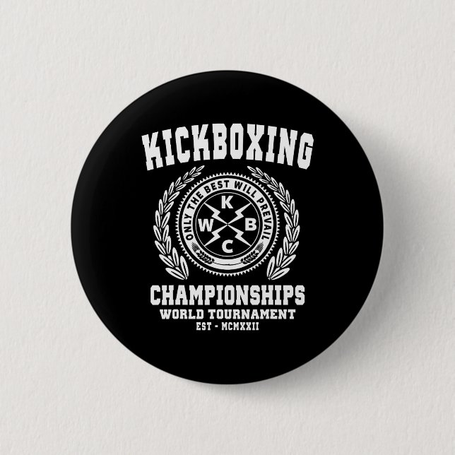Kickbox-Meisterschaften, Kickboxing T-Shirt, Mart Button (Vorderseite)