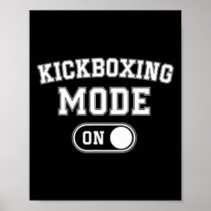 Kickbox-Modus Ein Lustiges Kickboxer-Geschenk Coac Poster