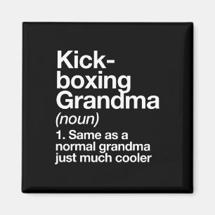 Kickbox-Oma Definition Lustig Sport Magnet