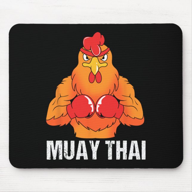 Kickbox-Trainer Thailand Hahn Muay Thai  Mousepad (Vorne)