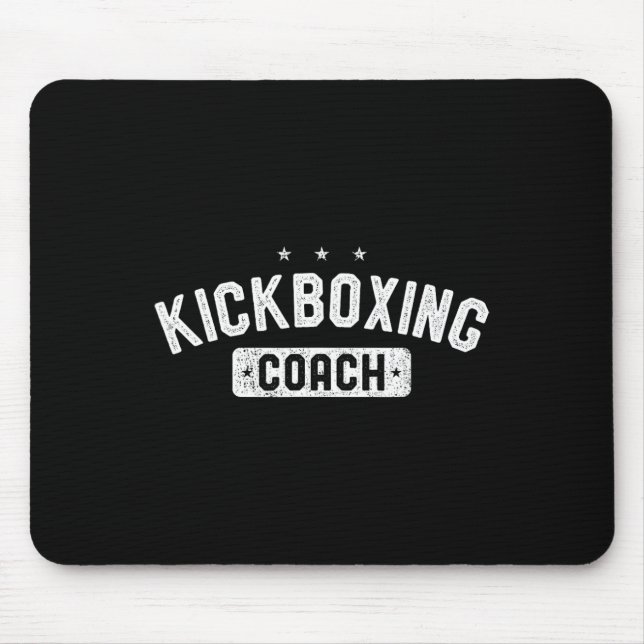 Kickbox-Trainer Vintage-Kickboxen  Mousepad (Vorne)
