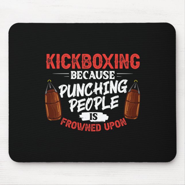 Kickbox-Training Cardio Anfänger Kickboxer _2  Mousepad (Vorne)