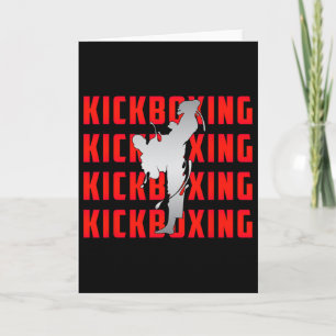 Kickbox-Training für Kickboxer Karate Martial Arts Karte