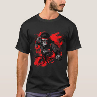 Kickboxen-Affe-Märtyrer-Kunst Judo Taekwondo T-Shirt