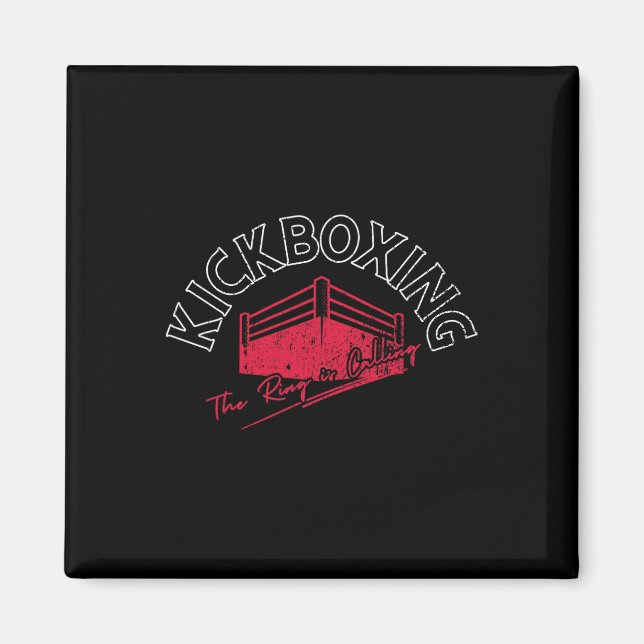 Kickboxen Der Ring Ruft  Magnet (Vorne)