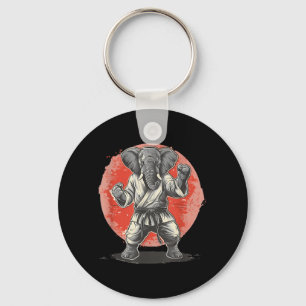 Kickboxen Elefant Karate Taekwondo Jiu-Jitsu MMA Schlüsselanhänger