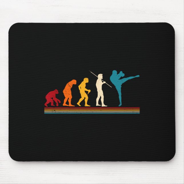 Kickboxen Evolution Kickboxer Karate Boxen MMA  Mousepad (Vorne)
