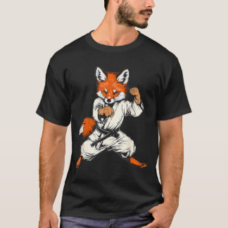 Kickboxen Fox Taekwondo Karate Mma Lustig Martial T-Shirt