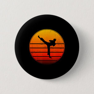 Kickboxen Frauen Männer Boxen Kickbox Kickboxer Button