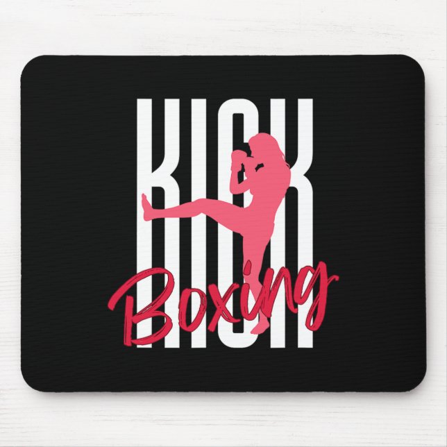 Kickboxen Frontkick  Mousepad (Vorne)