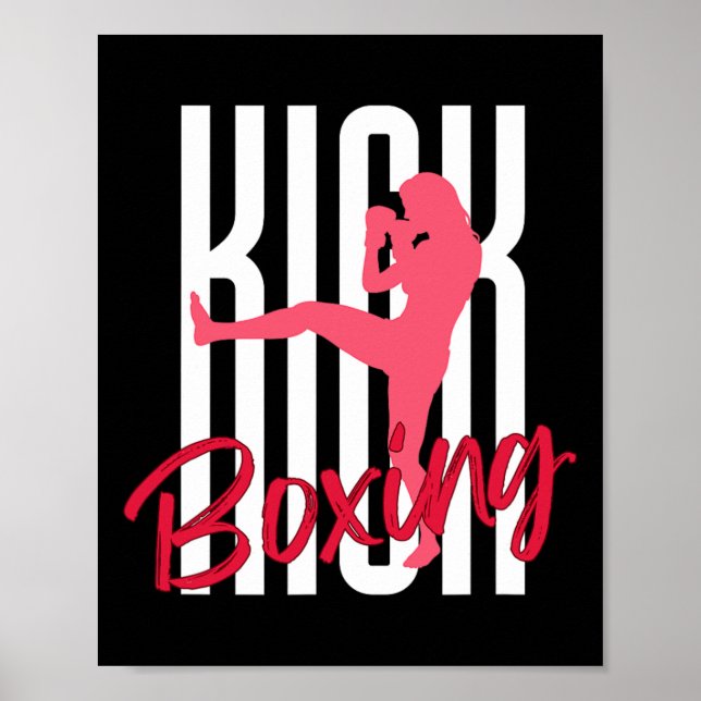 Kickboxen Frontkick  Poster (Vorne)