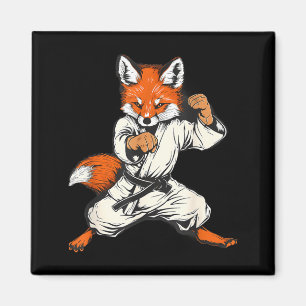 Kickboxen Fuchs Taekwondo Karate Mma Lustig Martia Magnet