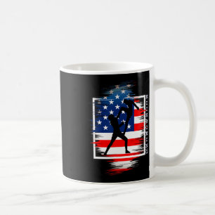 Kickboxen für sportliche Kampfkunst USA Patriot Kaffeetasse