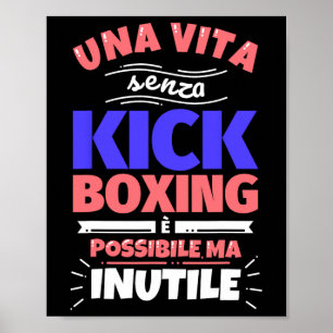 Kickboxen-Geschenk Lustig Athletik Sport - Ohne Sc Poster