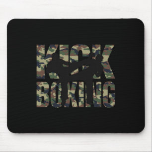 Kickboxen Grunge-Design Kampf zwischen zwei Kickbo Mousepad