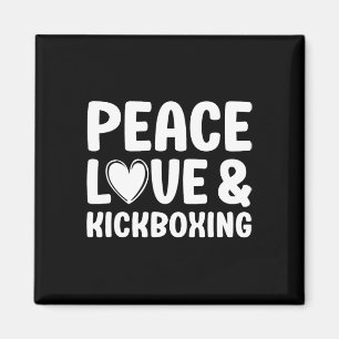 Kickboxen Ich liebe Kickboxen Kickboxer Magnet